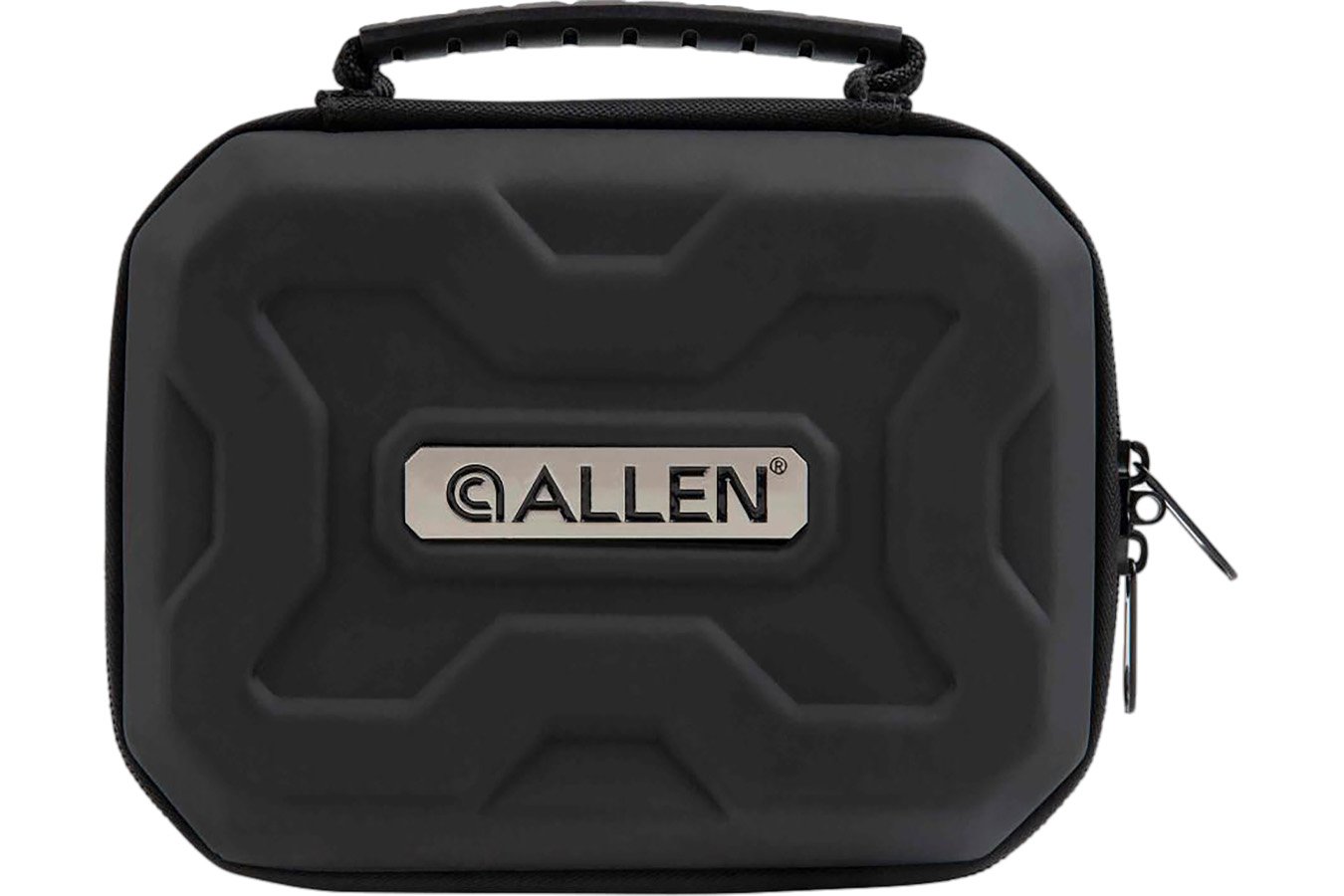 Allen EXO Handgun Case Black Polymer, Molded Carry Handle, Egg Crate Foam & Lockable Zippers 7