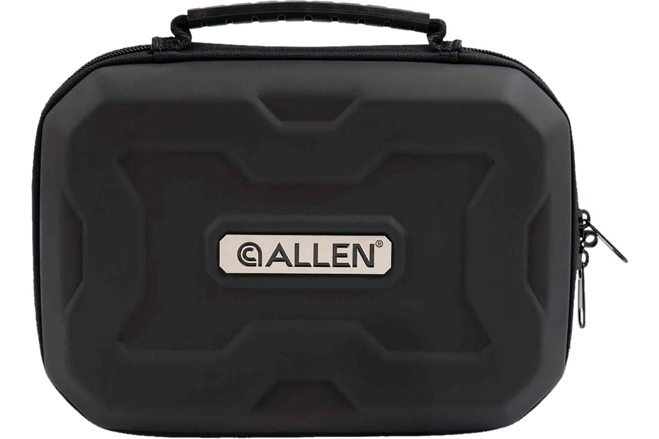 Allen EXO Handgun Case Black Polymer, Molded Carry Handle, Egg Crate Foam & Lockable Zippers 9