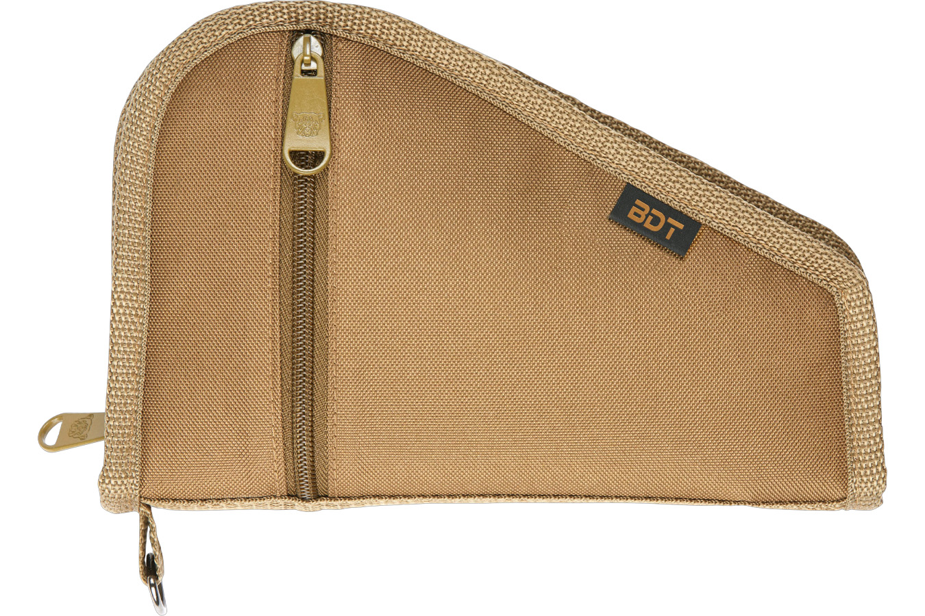 Bulldog Deluxe Pistol Case With Pocket & Sleeve, Tan Water-Resistant Outer Shell, Impact-Resistant Padding