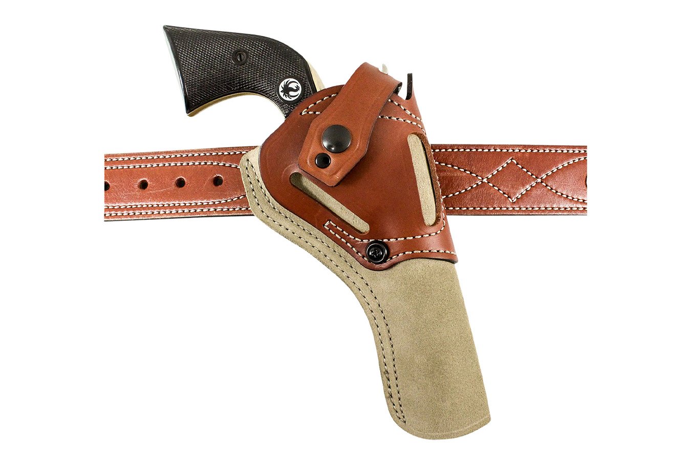 Desantis Wild Hog Natural Lather Belt for Heritage Rough Rider 6.50