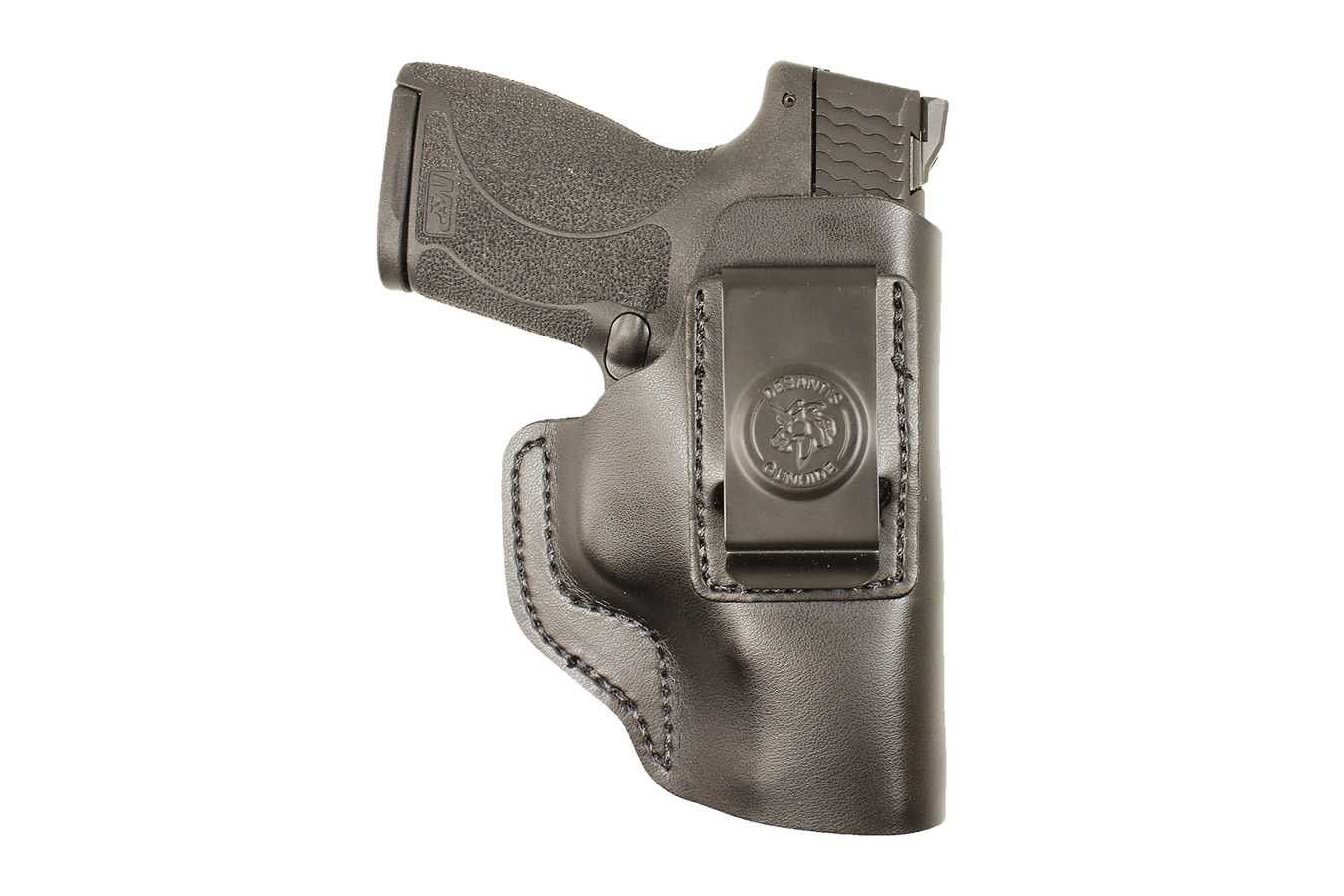 Desantis Insider IWB Black Leather Belt Clip Holster for S&W M&P 45/Shield M2.0 9/40 (Right Hand)