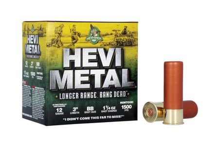 HEVI-METAL LONGER RANGE 12GA 3IN 1-1/4OZ BB 