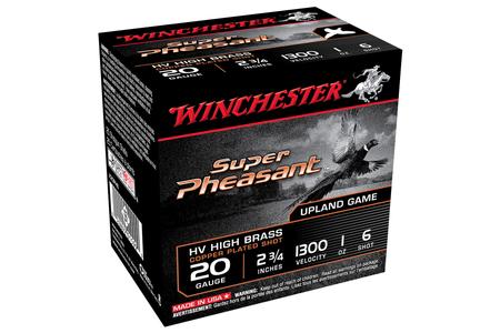 WINCHESTER AMMO 20 Gauge 2 3/4 in 6 Shot Super Pheasant 25/Box