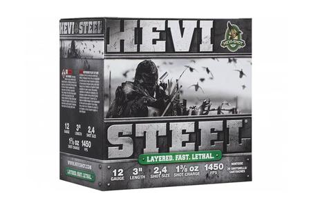 HEVI-STEEL 12GA 3IN 1-3/8OZ #2  #4 STACK