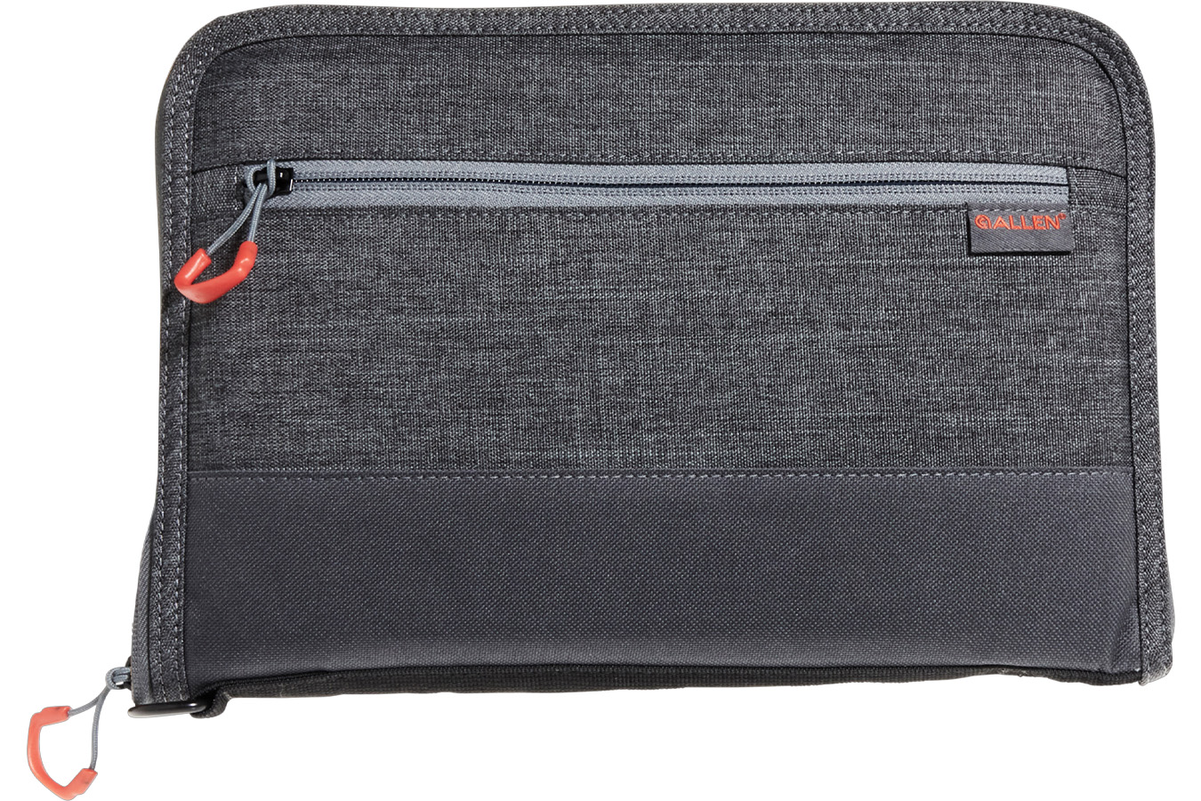 Allen Auto-Fit 2.0 Deluxe Handgun Case Gray w/Red Accents