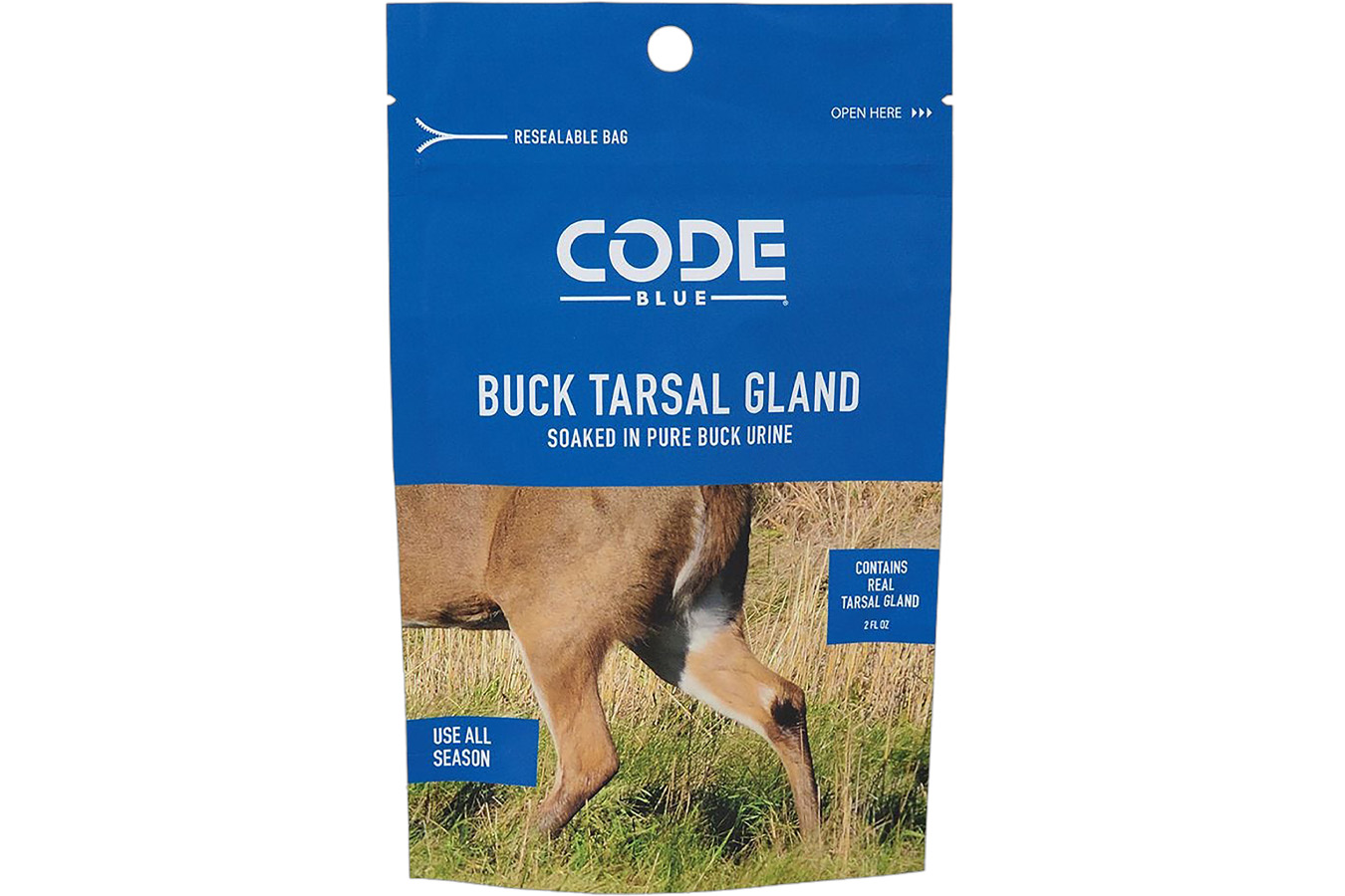 Moultrie Code Blue Buck Tarsal Gland Resealable Bag