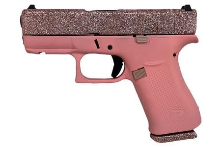 43X MOS 9MM 3.41` GMB BARREL GLAMOUR MOCK UP CERAKOTE SLIDE PINK CERAKOTE FRAME