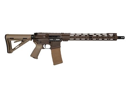 DB15 5.56 NATO RIFLE WITH MAGPUL STOCK AND SOUTHERN GRIND JACKAL FIXED BLADE KNI