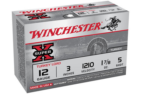 WINCHESTER AMMO 12 Ga 3 in 1 7/8 oz #5 Shot Super X 10/Box