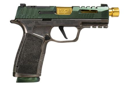 SIG SAUER P365-XMacro 9mm Shark Coast Pistol with Cypress Raptor Finish and Gold Barrel - SIG SAUER