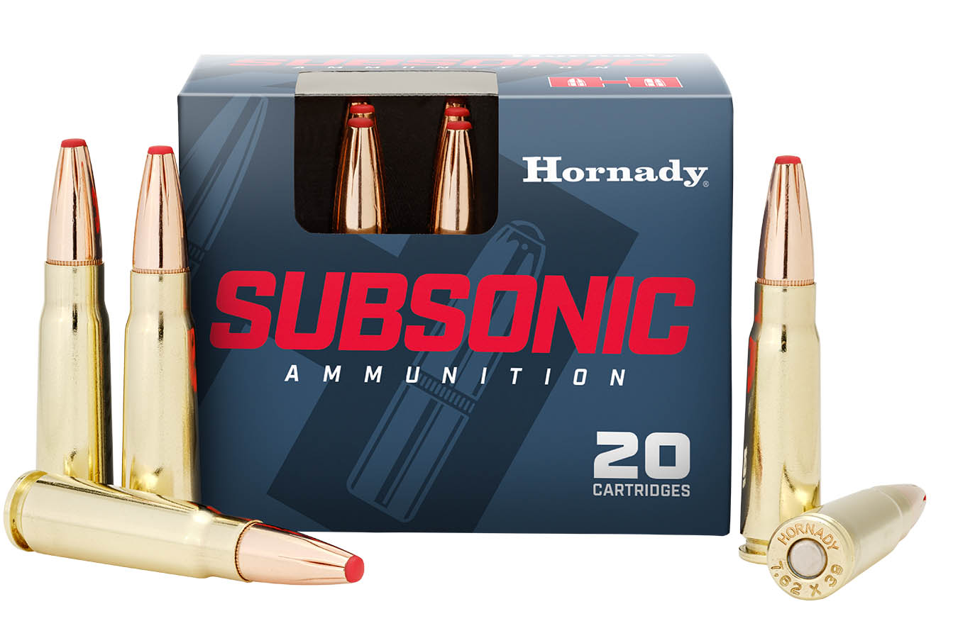 Hornady 7.62x39mm 255 gr Sub-X Subsonic 20/Box