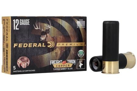 Federal 12 Gauge 300 gr 3 in 11/16 oz Freight Train Copper Sabot Slug 5/Box