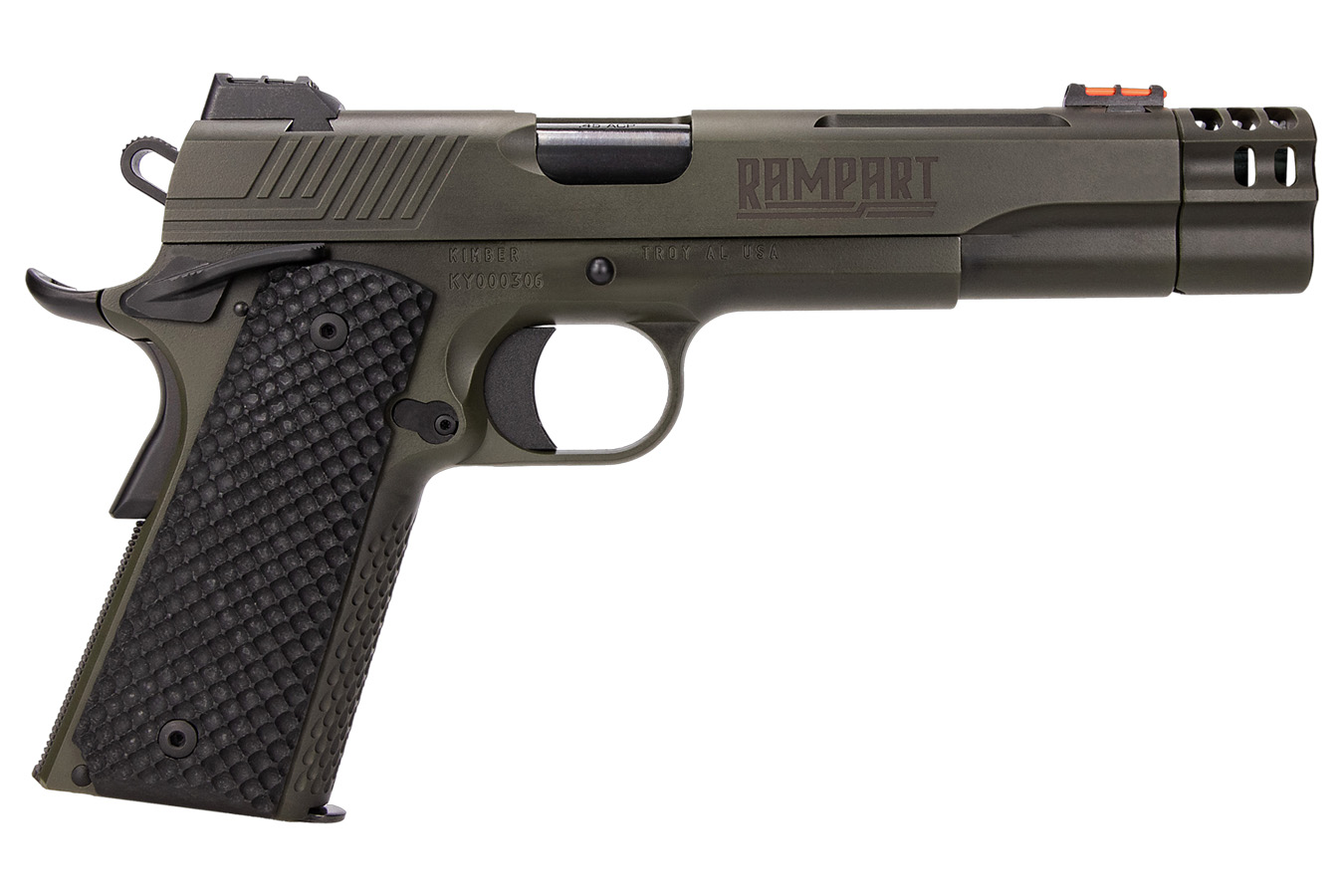 No. 24 Best Selling: KIMBER RAMPART 45 ACP COMP OD GREEN G10 GRIPS 1X8