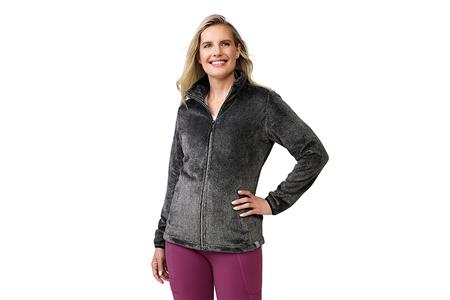 WOMENS HEATHER BUTTER PILE JACKET