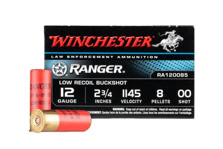 12 GA 2-3/4 IN 8 PELLET RANGER 00 BUCK POLICE TRADE