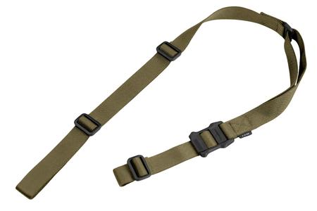 MS1 SLING, TWO-POINT, RANGER GREEN NYLON WEBBING