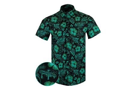 RETRO RIFLE SHOTGUN SAFARI SS BUTTON UP SHIRT