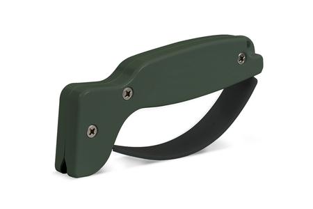 HAND HELD HARD DIAMOND SHARPENER ERGONOMIC OLIVE DRAB HANDLE