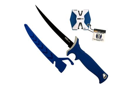 ACCUSHARP/FORTUNEPRODINC 6.5 Inchy Fixed Fillet Knife w/ 2-Step Sharpener - ACCUSHARP/FORTUNEPRODINC