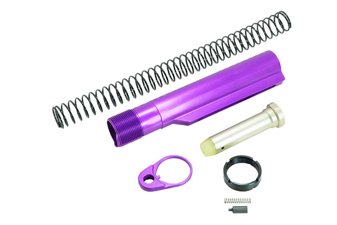 Timber Creek AR Buffer Tube Kit - Purple Anodized