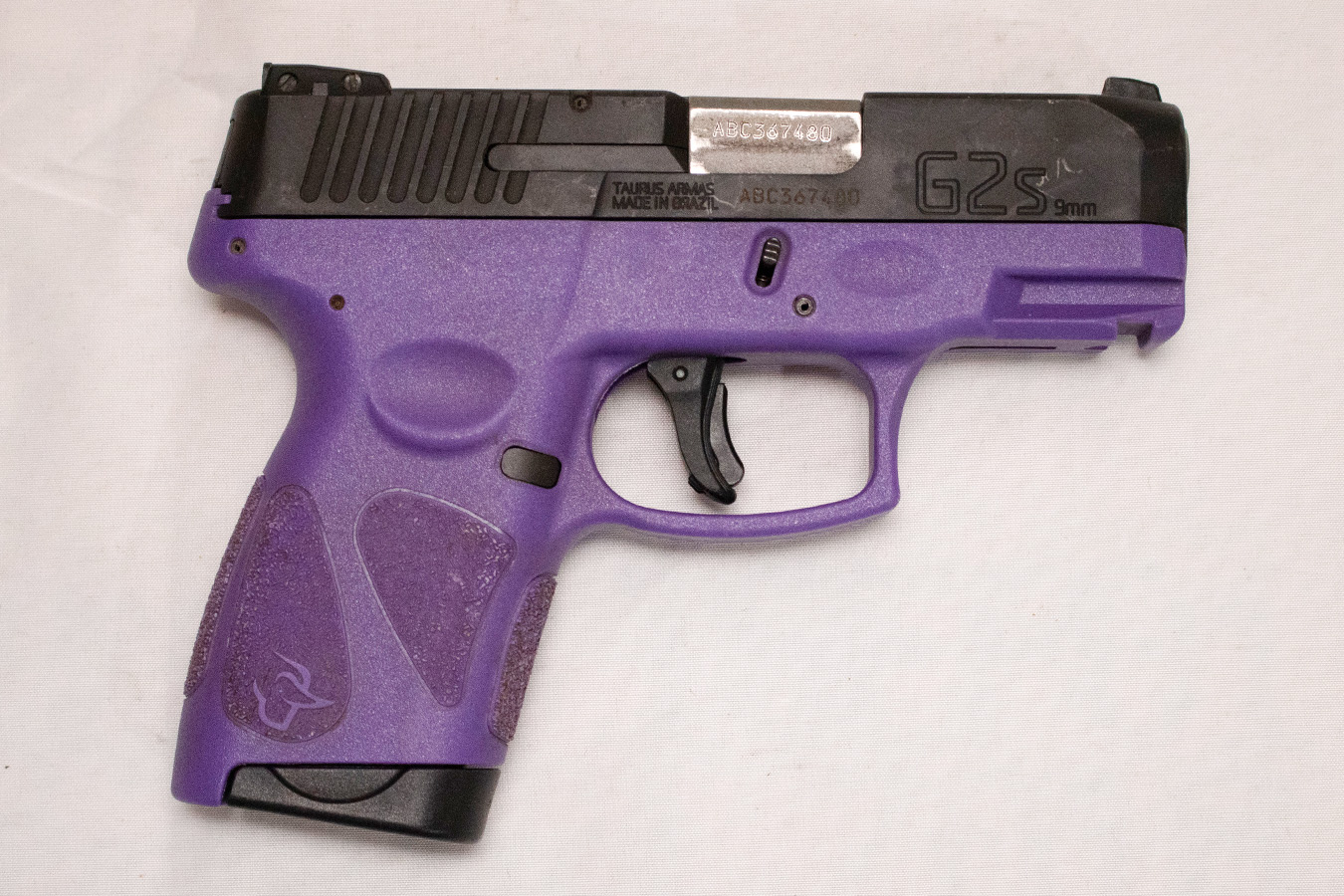 Taurus G2S 9mm Police Trade-In Pistol with Purple Frame