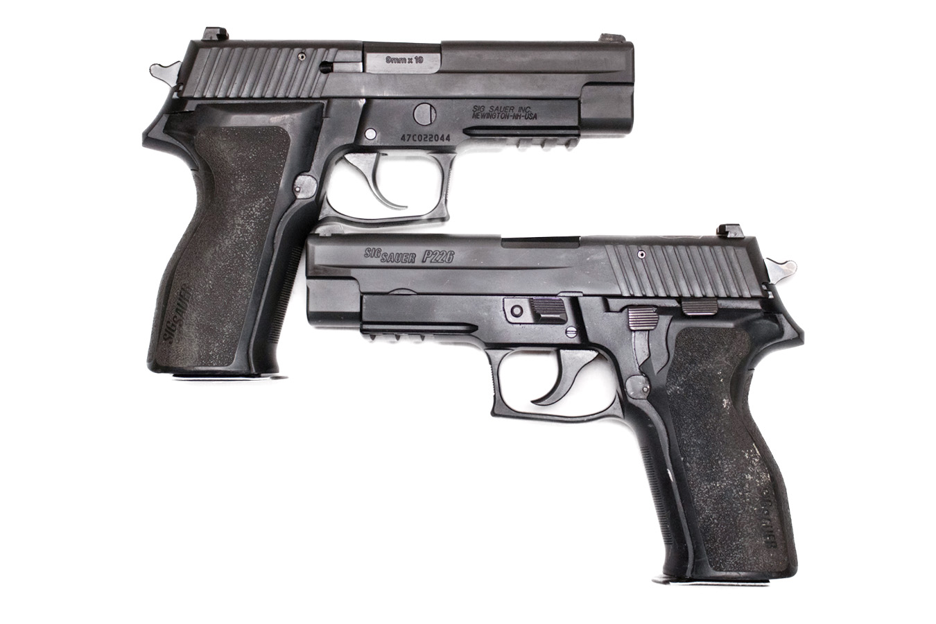 Sig Sauer P226 9mm DA/SA Pistols with SRT and Livonia Police Department Markings (Fair Condition)