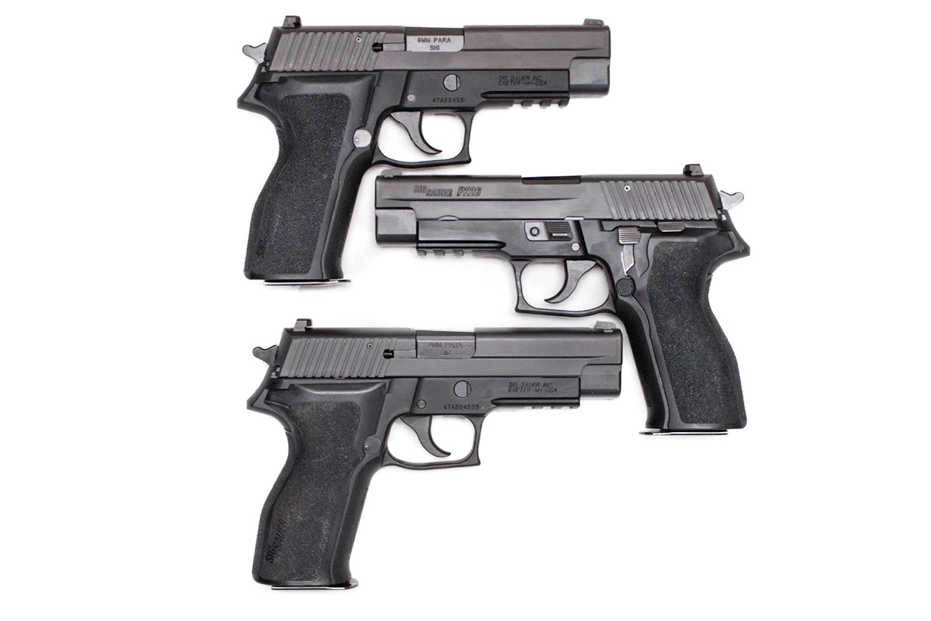 Sig Sauer P226 9mm DA/SA Police Trade-in Pistols with SRT Trigger (Very Good Condition)