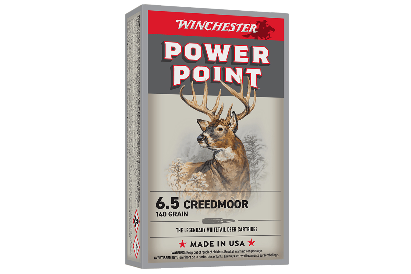 Winchester 6.5 Creedmoor 140gr SP Power-Point 20/Box