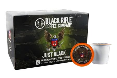 JUST BLACK COFFEE ROUNDS 12 CT