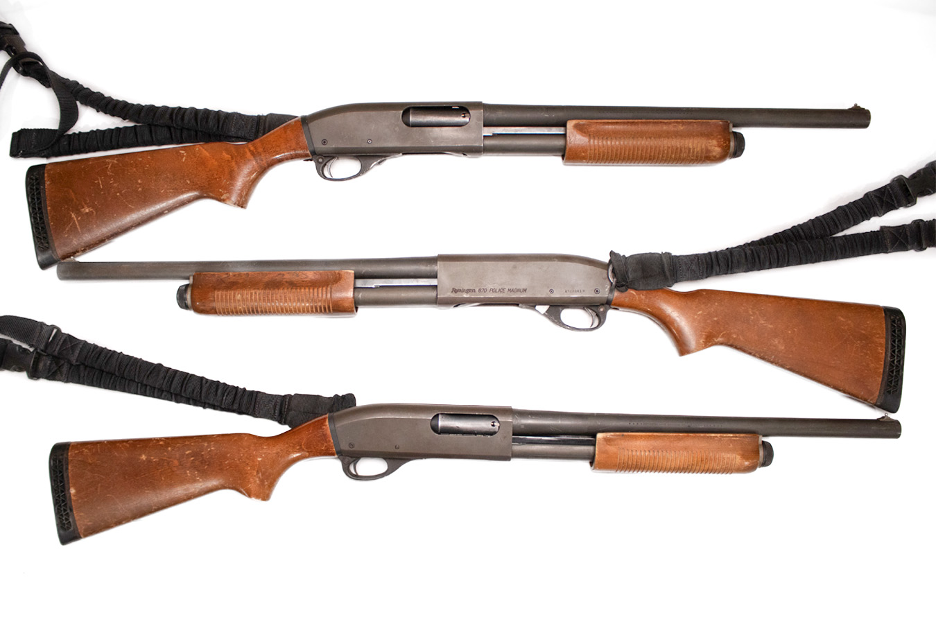 Remington 870 Police Magnum 12 Gauge Police Trade-In Shotguns with Sling and Side Saddle