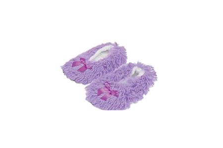 WOMENS SOLID FURRY SLIPPERS 2.0