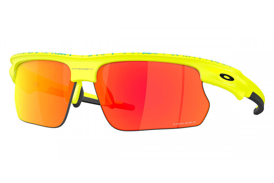 Oakley BiSphaera Matte Tennis Ball Yellow with Prizm Ruby Lenses