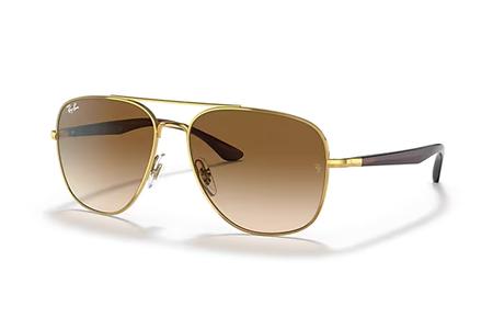 RB3683 ARISTA GOLD W/BROWN LENSES