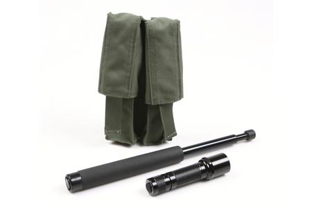 EXPANDABLE BATON / FLASHLIGHT COMBO POUCH