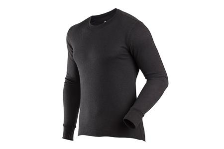 BASIC LAYER MENS THERMAL CREW BLACK BIG