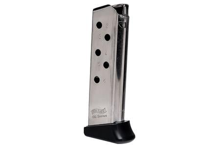 WALTHER PPK 380 AUTO 6-ROUND MAGAZINE W/ FINGER REST LE