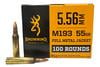 BROWNING AMMUNITION 5.56MM 55 GR M193 FMJ