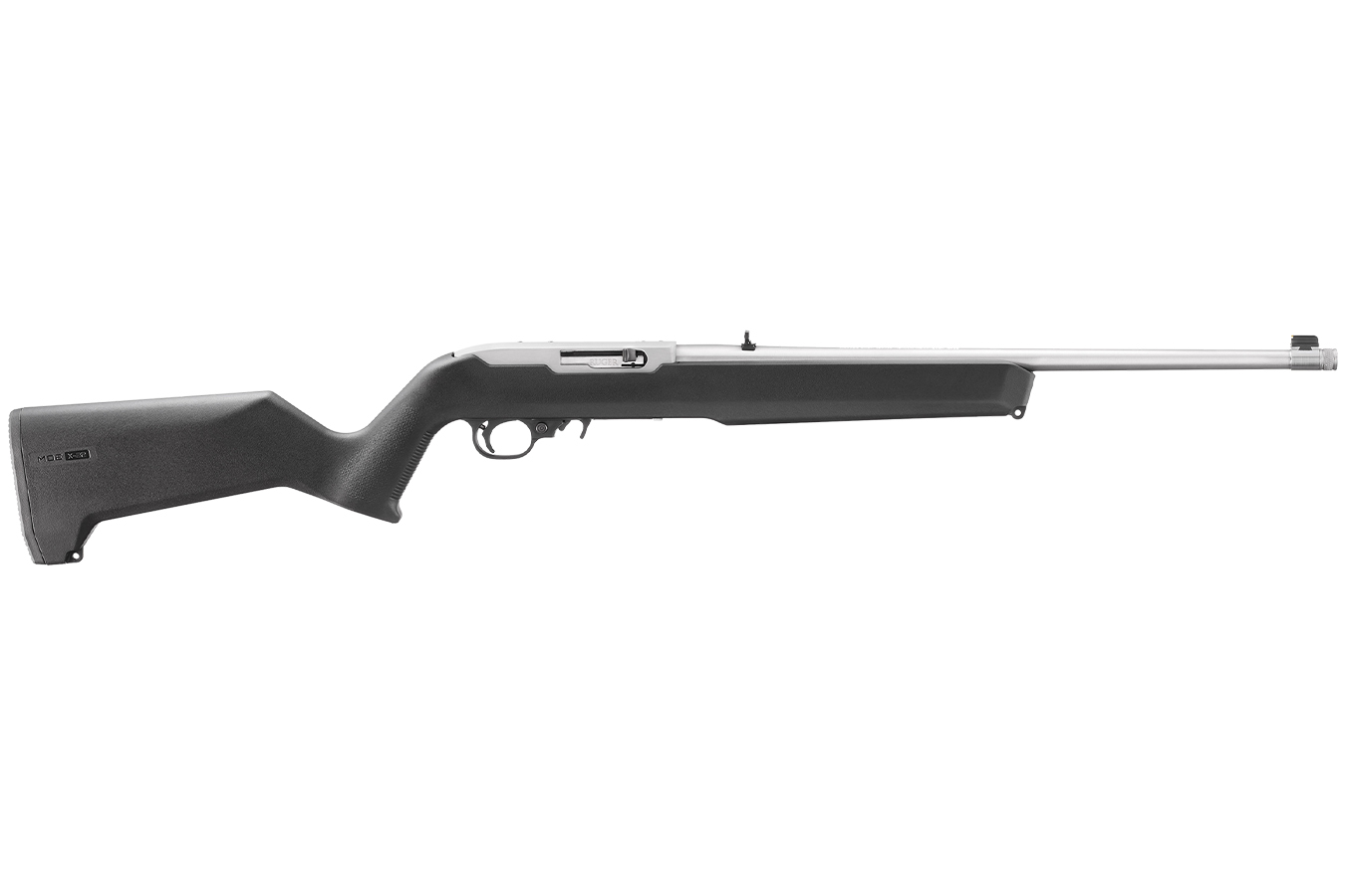 Ruger 10/22 22LR Semi-Auto Rifle with Stainless Barrel and Magpul MOE X-22 Stock