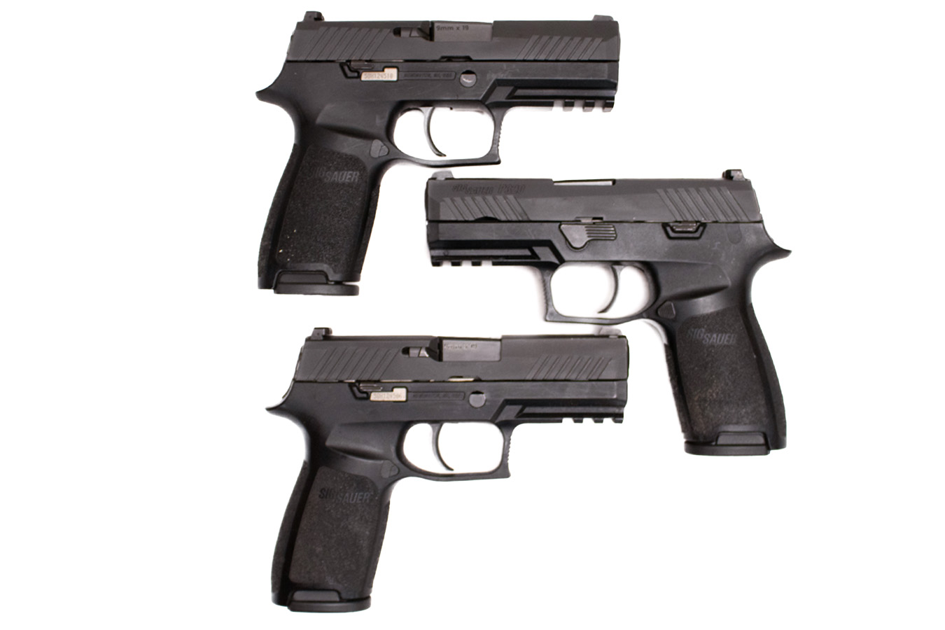 Sig Sauer P320 9mm Police Trade-In Pistols with Night Sights