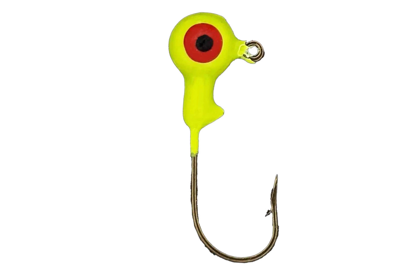 Head Hunter 1/4 Painted Ball Head Jigheads with Bronze Hook, Pack of 10