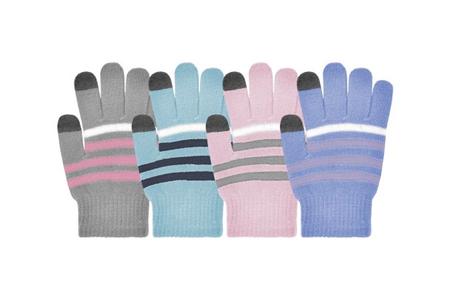 GIRLS TS STRIPE STRETCH GLOVES