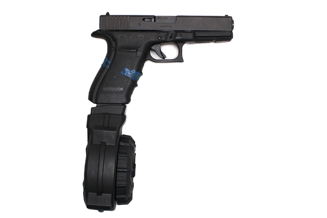 Glock 21 Gen4 45 ACP Police Trade-In Pistol with 30 Round Drum Magazine