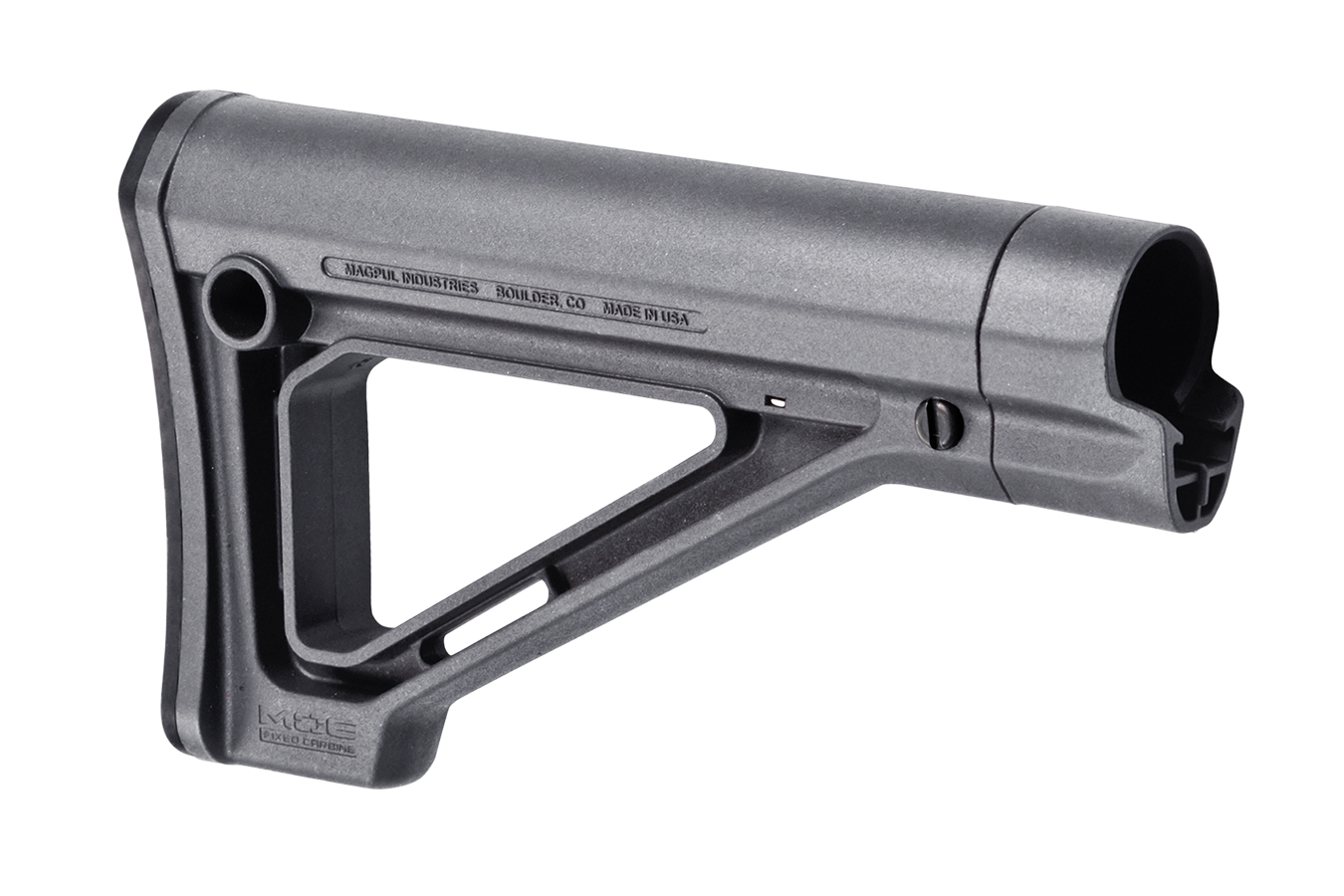 Magpul MOE Carbine Stock Fixed Stealth Gray Synthetic for AR-15, M16, M4 with Mil-Spec Tube (Tube Not Included)