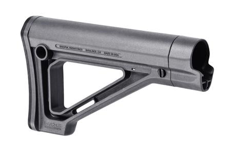 MOE CARBINE STOCK FIXED STEALTH GRAY SYNTHETIC FOR AR-15, M16, M4 WITH MIL-SPEC 