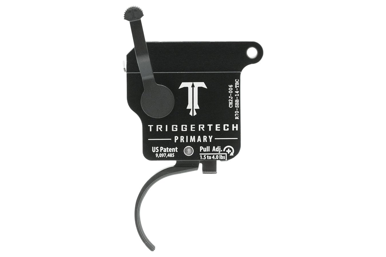 Triggertech Primary Single-Stage Traditional Curved Trigger with 1.50-4 lbs Draw Weight