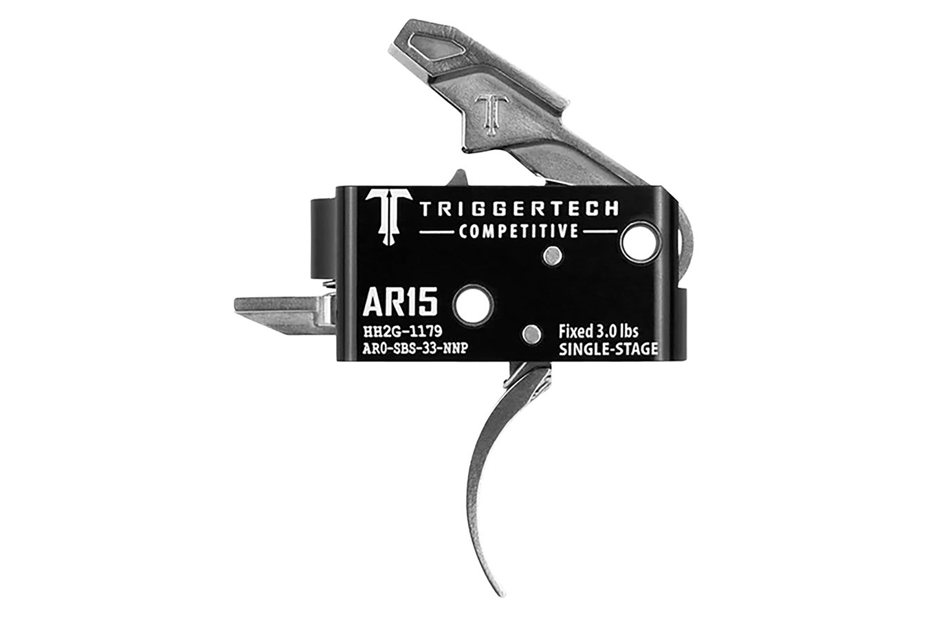 Triggertech Competitive Stainless Pro Curved Single-Stage 3 lbs Fixed