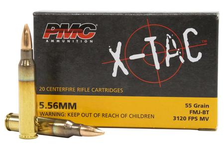 5.56MM 55 GR FMJ-BT X-TAC 20/BOX