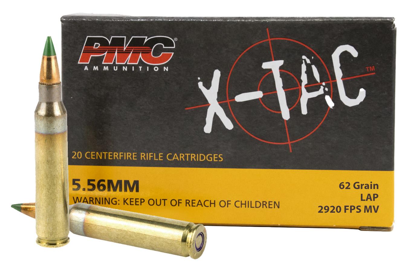 PMC X-TAC 5.56mm NATO 62 gr M855 Green-Tip 20/Box