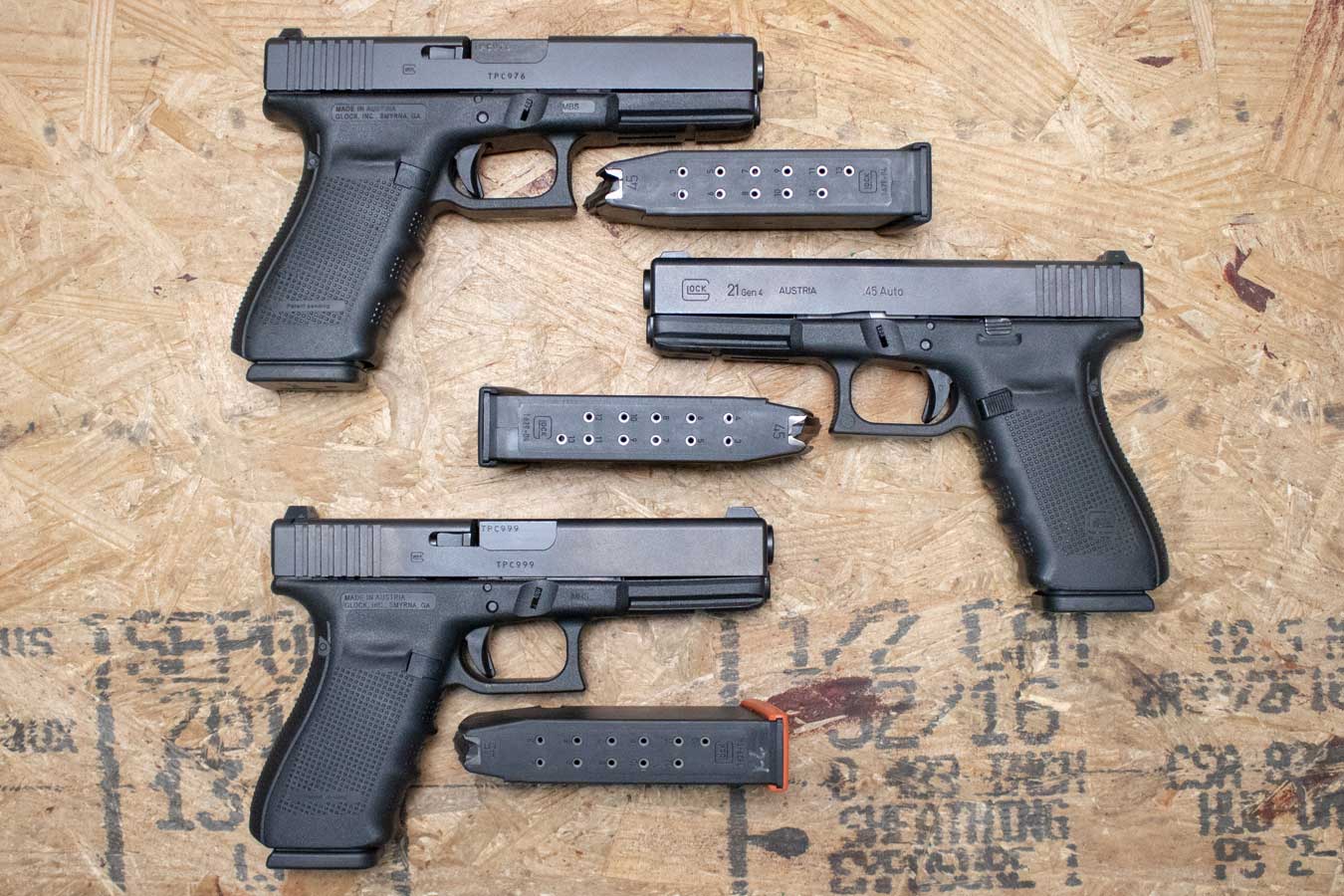 Glock 21 Gen4 45 ACP Police Trade-ins (Very Good Condition)