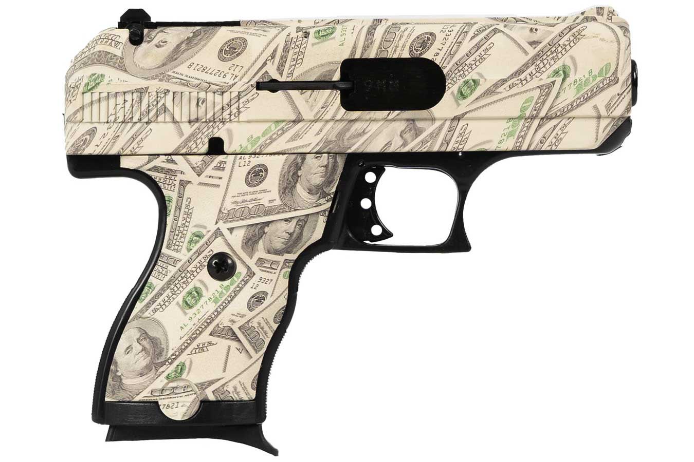 Hi Point C9 9mm with Hundred Dollar ($100) Bill Finish